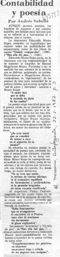 Contabilidad y poesía