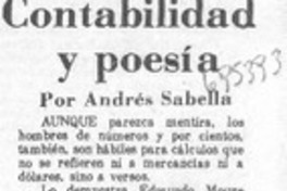 Contabilidad y poesía