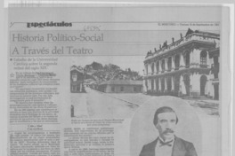 Historia político-social a través del teatro.
