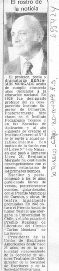 El rostro de la noticia.