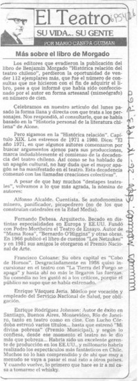 Más sobre el libro de Morgado