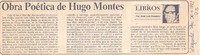 Obra poética de Hugo Montes
