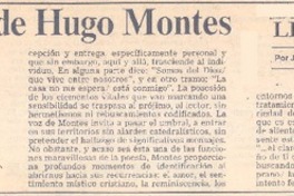Obra poética de Hugo Montes