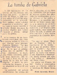 La tumba de Gabriela