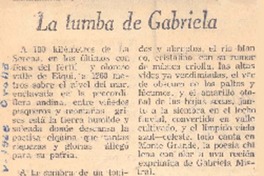 La tumba de Gabriela