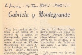 Gabriela y Montegrande.