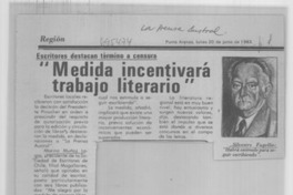 Medida incentivará trabajo literario.