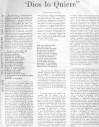 Dios lo quiere
