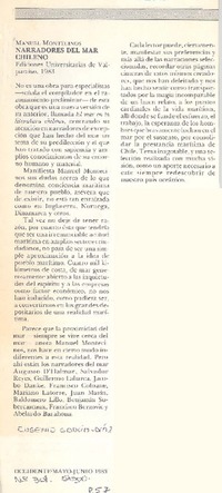 Narradores del mar chileno.