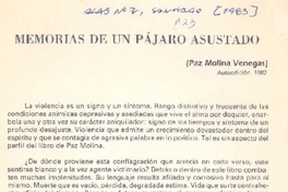 Memorias de un pájaro asustado