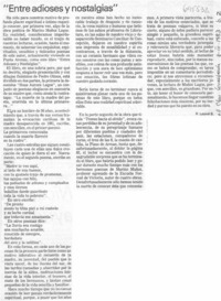 Entre adioses y nostalgias