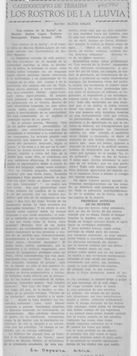 Los rostros de la lluvia