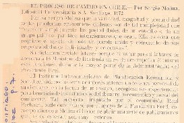 El proceso de cambio en Chile.