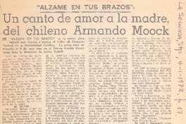 Un canto de amor a la madre, del chileno Armando Moock.