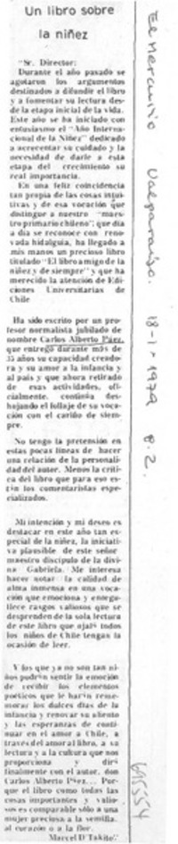 Un libro sobre la niñez