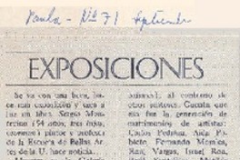 Exposiciones