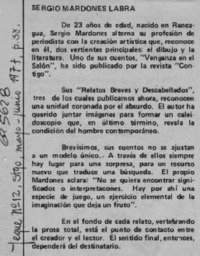 Sergio Mardones Labra.