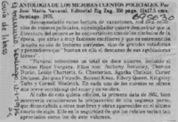 Antología de los mejores cuentos policiales