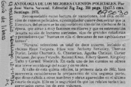 Antología de los mejores cuentos policiales