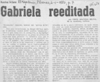Gabriela reeditada