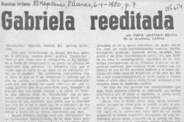 Gabriela reeditada