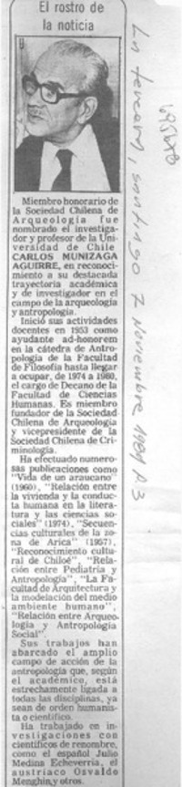 El rostro de la noticia.