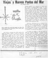 Viejos y nuevos poetas del mar
