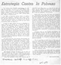 Estrategia contra la pobreza