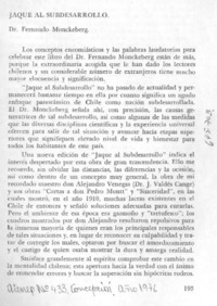 Jaque al subdesarrollo