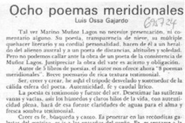 Ocho poemas meridionales