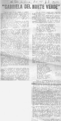 Gabriela del norte verde