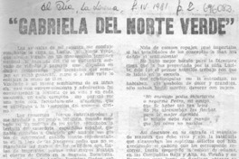 Gabriela del norte verde