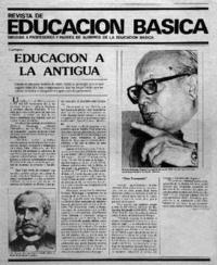 Educación a la antigua.