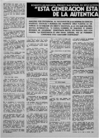 "Esta generación esta totalmente desprovista de la auténtica cultura cívica" : [entrevista]