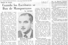 Cuando los escritores se dan de mamporrazos