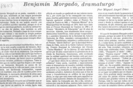 Benjamín Morgado, dramaturgo