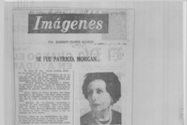 Se fue Patricia Morgan--