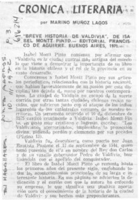 Breve historia de Valdivia