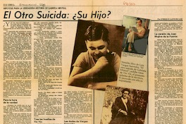 El otro suicida: ¿su hijo? : [entrevista]