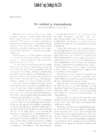 De soledad y trascendencia