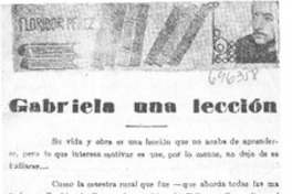Gabriela una lección