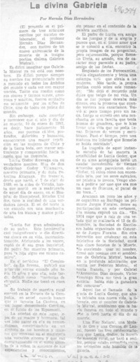 La divina Gabriela