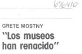 "Los museos han renacido" : [Entrevista]