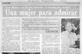 Una mujer para admirar