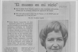 "El museo es mi vicio"