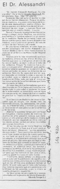 El Dr. Alessandri