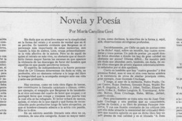 Novela y poesía