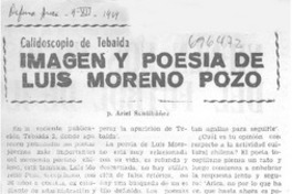 Imagen y poesía de Luis Moreno Pozo