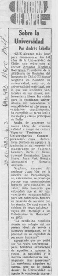 Sobre la universidad