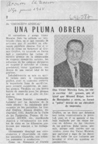 Una pluma obrera.